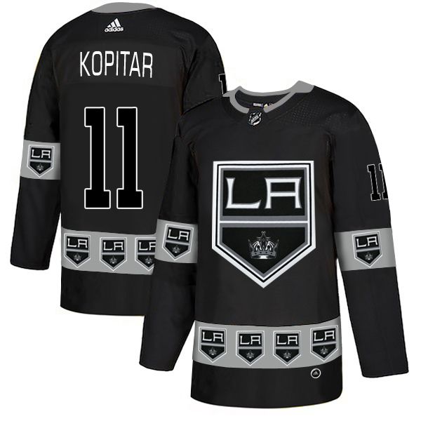 Men Los Angeles Kings #11 Kopitar Black Adidas Fashion NHL Jersey